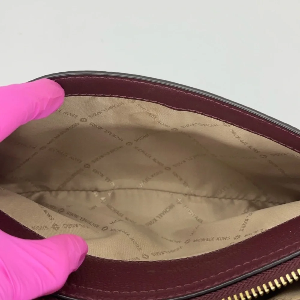 Michael Kors Burgundy Crossbody Bag - Picture 9 of 14